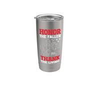 Honra a los veteranos caídos Apoyo militar temático Vaso térmico de acero inoxidable de doble pared