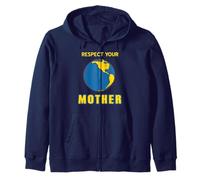 Honra a Tu Madre Tierra Activismo del Clima Humor Sudadera con Capucha