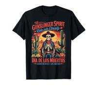 Honra al Pistolero del Oeste Día de los Muertos Camiseta