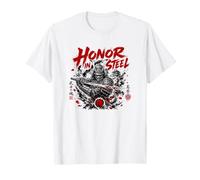 Honra in Steel Samurai Katana Warrior Camiseta