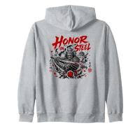 Honra in Steel Samurai Katana Warrior Sudadera con Capucha