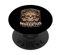 Honra Tus Raíces Mexicanas - Día de los Muertos PopSockets PopGrip Adhesivo