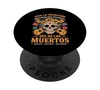 Honra Tus raíces mexicanas - Tradiciones del Día de los Muertos PopSockets PopGrip Adhesivo