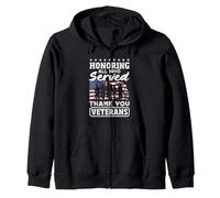 Honrando a Todos los Que sirvieron Gracias Día de los Veteranos Memorial Day Sudadera con Capucha