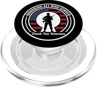 Honrando a Todos los Que sirvieron Gracias Día de los Veteranos Patriótico de Estados Unidos PopSockets PopGrip para MagSafe