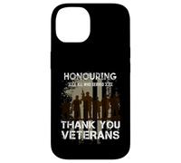 Honrando a Todos los Que sirvieron Gracias Veteranos Carcasa para iPhone 14