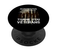 Honrando a Todos los Que sirvieron Gracias Veteranos PopSockets PopGrip Adhesivo