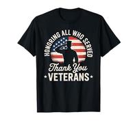 Honrando a Todos los Veteranos estadounidenses Camiseta