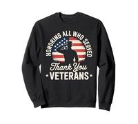 Honrando a Todos los Veteranos estadounidenses Sudadera