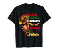 Honrando el pasado Inspirando Futuro Mujeres Hombres Mes de la Historia Negra Camiseta