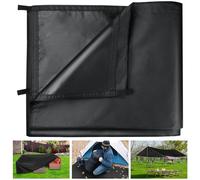 Honsaifau tela Oxford 420D impermeable para exteriores: 2 m x 3 m, con trabillas reforzadas y protección UV, para camping, jardín, cobertizo, muebles y remolque