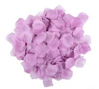 Honseadek 1000 pétalos de seda rosa para propuestas, decoración de boda, decoración de mesa, color beige, piezas de compromiso para fiesta de aniversario, confeti, flor (morado claro)