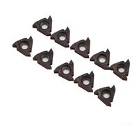 Honseadek 10pcs 16IR AG60 VP15TF Insertos de roscado CNC Carburo Brocas de Herramienta para Acabado de Acero Inoxidable y para Semiacabado, Alta Resistencia al Desgaste Indexable Torno Cuchillas de