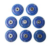 Honseadek 8 piezas de patines en línea intermitentes autoalimentados LED piezas de patines 82A PU triboeléctrico luz sin batería 64 mm 70 mm 80 mm tamaños (70 mm)