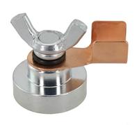 Honseadek Abrazadera de tierra magnética profesional, herramienta de soporte de metal resistente, para equipo de mesa de soldadura de taller curvado plano (1 unidad)