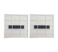 Honseadek Accesorios de filtro de cubierta antipolvo para aire acondicionado, para colgar en la pared, sistema dividido, protección de red a prueba de polvo, paquete de 2 unidades de plástico (32.3 x