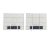 Honseadek Accesorios de filtro de cubierta antipolvo para aire acondicionado, para colgar en la pared, sistema dividido, protección de red a prueba de polvo, paquete de 2 unidades de plástico (34.3 x