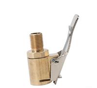 Honseadek Adaptador de boquilla de bomba de aire de metal de 8 mm para inflador de neumáticos de coche y camión, clip de cabeza de conector de válvula de rosca, para accesorio de bomba de bicicleta e