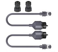 Honseadek Adaptador Ethernet para Gen 3 estándar y mini plato, conector de cable de red impermeable IP68 para exteriores con acoplador RJ45 compatible con Cat6 (2 piezas)