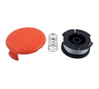 Honseadek Af100 - Bobina de repuesto con tapa Rc100p con resorte para recortadoras de cuerda Black Decker de 30 pies 0065 pulgadas de diámetro