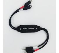 Honseadek Aislador de ruido de bucle de tierra de audio de 3,5 mm, filtro de zumbido para estéreo de coche y hogar, reductor estático para cable auxiliar, supresor electromagnético portátil, negro