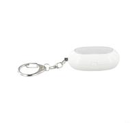 Honseadek Alarma de seguridad personal con sonido fuerte de 125 dB y luz LED, llavero compacto de seguridad para mujeres, personas mayores y personas vulnerables durante el tiempo (blanco)