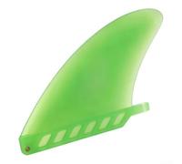 Honseadek Aleta de cola de tabla de surf de 4.6 pulgadas, aleta de tabla de remo suave, centro de tornillo extraíble, repuesto de nailon para deportes acuáticos, naranja y verde (sin tornillos verdes)