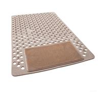 Honseadek Alfombrilla antideslizante para baño, ducha e inodoro, diseño de pies de masaje, material resistente al agua, tamaño rectangular de 70 x 40 cm, múltiples opciones de color (f)