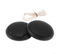 Honseadek Altavoz de agudos de cúpula de 12 V para actualizaciones de audio de coche, altavoz de alta frecuencia de 4 ohmios con cruce integrado, 2 piezas para un ruido de fácil instalación