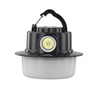 Honseadek Aplicación Camping Senderismo Impermeable para Rapid Plus Linterna de Carga Negra Tipo-C Modo Dual Led Exterior Camping Tener