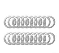 Honseadek Arandelas espaciadoras de pedal de aluminio para manivela de bicicleta, paquete de 10, 2 cm de diámetro, compatibles con pedales de carretera y montaña, reduce el ruido (20 unidades)