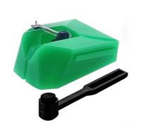 Honseadek AT-VMN95E Aguja giratoria con cepillo, aguja de repuesto para tocadiscos de vinilo, compatible con cartuchos AUDIO TECHNICA VM95