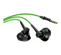 Honseadek Auriculares para juegos con cable con micrófono para Battle Royale, tipo C y auriculares jack de 3.5 mm, diseño intrauditivo con baja latencia, equipo de sonido de paso con aislamiento de