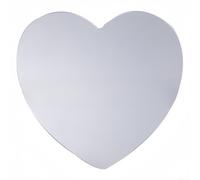 Honseadek Autohesion - Espejo en forma de corazón decorativo para sala de estar, dormitorio, espejo acrílico en forma de corazón deslumbrante para espacios elegantes (40 cm)