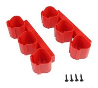 Honseadek Batteries Device - Soporte para almacenamiento de 108 V, soporte de pared, batería de 12 V, organizador para Bosch (rojo)