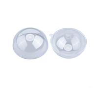 Honseadek Bolas de plástico transparentes rellenables, adornos redondos transparentes, bolas de manualidades para árbol de Navidad y decoración de bodas, tapa extraíble (9 cm)