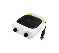 Honseadek Bomba de aire eléctrica para tabla de remo, inflador de doble motor de alta presión con diseño, bomba portátil de 12 V CC para kayak, tienda de campaña, barco y camping