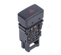 Honseadek Botón de interruptor de luz de peligro de coche 25290-VR200 para patrulla, ABS y construcción de metal, interruptor de control interior de ajuste