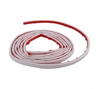 Honseadek Burlete para puertas, tira de sellado de puerta en forma de D para 3 m para aislamiento, sello de PVC a prueba de corrientes de aire para huecos de 2,5 a 5,5 mm, negro/marrón/blanco (3