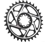 Honseadek Cadena de bicicleta de montaña CNC de aleación de aluminio con dientes anchos estrechos 30T-42T 9-12 para velocidad compatible con anillo único para piezas de ciclismo MTB, negro (8 clavos