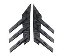 Honseadek Calcomanía para parabrisas trasero de coche, calcomanía divisora lateral negra, parasol triangular para la mayoría de los automóviles (color negro)