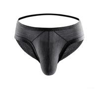Honseadek Calzoncillos de malla de talle bajo para hombre con bolsa de | Tanga transparente con espalda en T, tiras en G para uso diario o lencería erótica, disponible