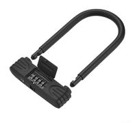 Honseadek Candado de combinación en forma de U para bicicletas, 4 dígitos sin llave para cerradura con grillete en U de aleación de zinc resistente, resistente a la intemperie y al agua para