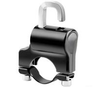 Honseadek Candado portátil para casco para bicicleta, motocicleta, scooter, seguridad de bicicleta de aleación de aluminio con contraseña, protector antirrobo compacto para manillar (A)