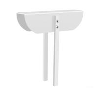 Honseadek Cerradura de puerta plegable de aluminio, cerraduras de seguridad de doble cara para puertas plegables, construcción de metal blanco para seguridad a prueba de niños pequeños en armarios de