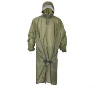 Honseadek Chubasquero de senderismo para mujer con funda para mochila | Se adapta a mochilas grandes, dobladillo trasero de 125 cm, hebilla resistente al viento, verde antiguo, equipo de montañismo