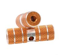 Honseadek Clavijas de aleación antideslizante para bicicleta de montaña Plus de 70 mm para bicicleta, eje trasero o delantero de aluminio sólido para clavijas de diseño cilíndrico con vert (naranja)