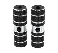 Honseadek Clavijas de bicicleta de aleación de aluminio para acrobacias, pedales cilíndricos de pie de 70 mm con ranura antideslizante para eje trasero y bicicleta de montaña, ajuste delantero y