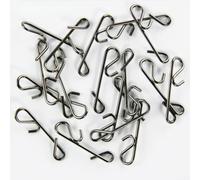 Honseadek Clips giratorios de acero inoxidable para pesca, 100 unidades, conector rápido, accesorios para pesca de agua salada, conectores de gancho de pesca de agua dulce, tamaño S-XXL (XL)