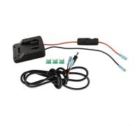 Honseadek Con cable Team Battery Awg con interruptor y 2 m de CC de alimentación X20v para Starlink 18v Power Gadget Conector Parkside Fusible Protección y adaptador